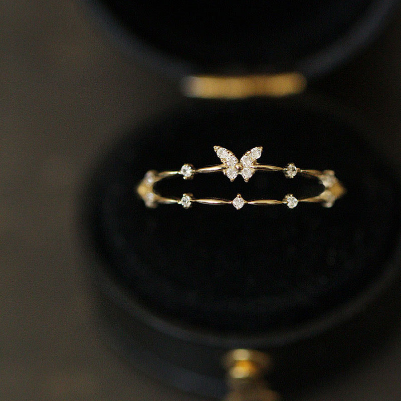 Golden Butterfly Ring