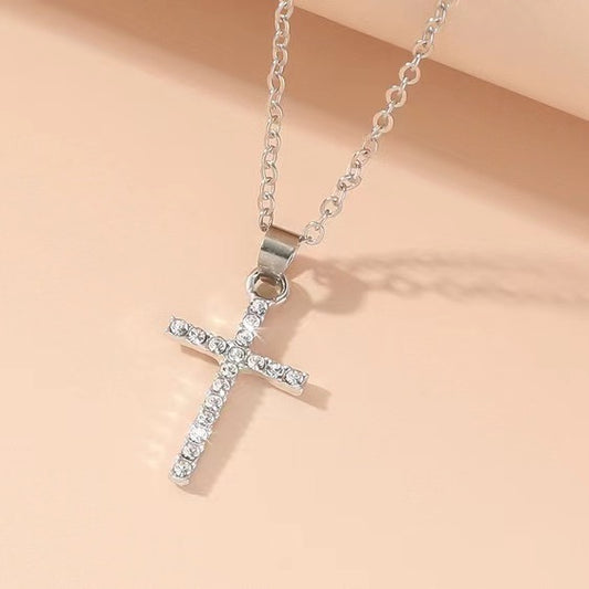 Small cross necklace